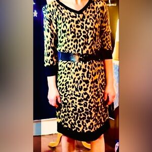 Ros ali leopard print dress